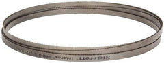 Starrett - 10 to 14 TPI, 16' Long x 1/2" Wide x 0.035" Thick, Welded Band Saw Blade - Bi-Metal, Toothed Edge, Raker Tooth Set, Contour Cutting - Americas Industrial Supply