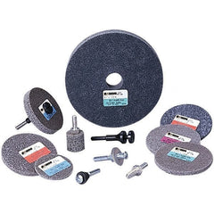 Standard Abrasives - 6" Diam, 1/4" Face Width, 1/2" Center Hole, Fine Grade, Silicon Carbide Deburring Wheel - Unitized, Soft Grade - Americas Industrial Supply