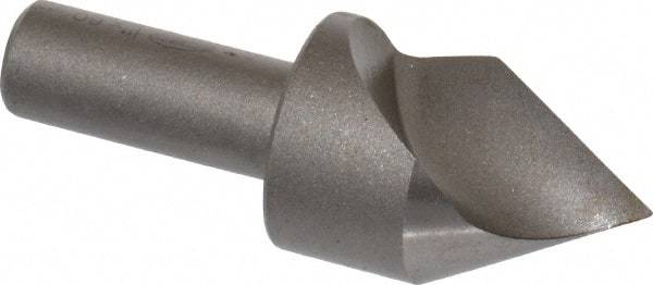 Keo - 1" Head Diam, 1/2" Shank Diam, 1 Flute 60° High Speed Steel Countersink - Bright Finish, 2-3/4" OAL, Single End, Straight Shank, Right Hand Cut - Americas Industrial Supply