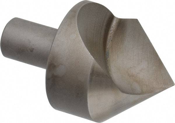 Keo - 2" Head Diam, 3/4" Shank Diam, 1 Flute 82° High Speed Steel Countersink - Bright Finish, 3-1/4" OAL, Single End, Straight Shank, Right Hand Cut - Americas Industrial Supply