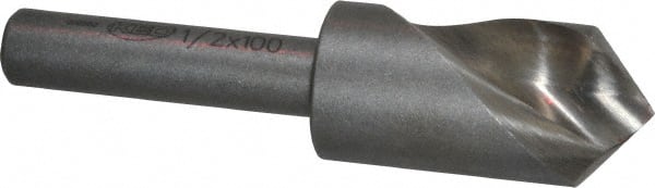Keo - 1/2" Head Diam, 1/4" Shank Diam, 1 Flute 100° High Speed Steel Countersink - Americas Industrial Supply