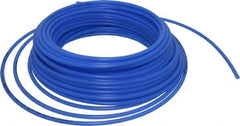 Parker - 11/64" ID x 1/4" OD, 0.04" Wall Thickness, 100' Long, Polyethylene Tube - Blue, 120 Max psi, -80 to 150°F - Americas Industrial Supply