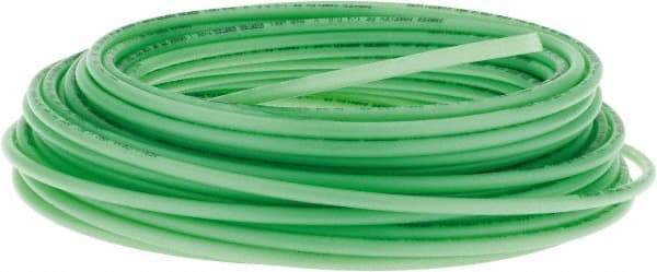 Parker - 11/64" ID x 1/4" OD, 0.04" Wall Thickness, 100' Long, Polyethylene Tube - Green, 120 Max psi, -80 to 150°F - Americas Industrial Supply