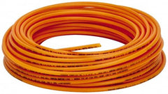 Parker - 11/64" ID x 1/4" OD, 0.04" Wall Thickness, 100' Long, Polyethylene Tube - Orange, 120 Max psi, -80 to 150°F - Americas Industrial Supply