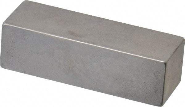 Mitutoyo - 0.4" Rectangular Steel Gage Block - Accuracy Grade 0, Includes Certificate of Inspection - Americas Industrial Supply