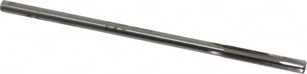 Made in USA - 1/4" Carbide-Tipped 4 Flute Chucking Reamer - Straight Flute, 15/64" Straight Shank, 1-1/2" Flute Length, 6" OAL - Americas Industrial Supply