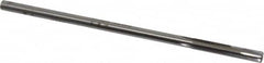 Made in USA - 1/4" Carbide-Tipped 4 Flute Chucking Reamer - Straight Flute, 15/64" Straight Shank, 1-1/2" Flute Length, 6" OAL - Americas Industrial Supply