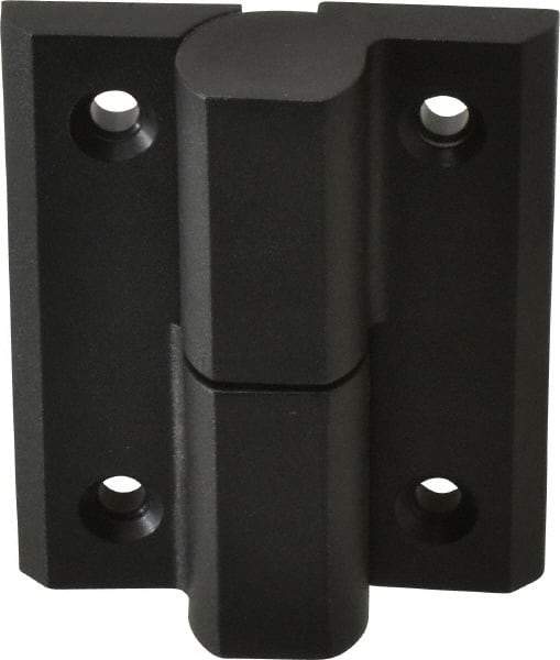 Sugatsune - 2-59/64" Long x 2-23/64" Wide x 0.275" Thick, Fiberglass Reinforced Polyamide Lift-Off Hinge - Black Finish, 2 Knuckles, 4 Holes, 0.787" Pin Diam - Americas Industrial Supply