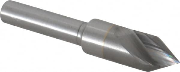 M.A. Ford - 3/8" Head Diam, 1/4" Shank Diam, 1 Flute 60° Solid Carbide Countersink - Americas Industrial Supply