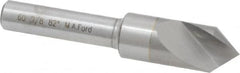 M.A. Ford - 3/8" Head Diam, 1/4" Shank Diam, 1 Flute 82° Solid Carbide Countersink - Americas Industrial Supply