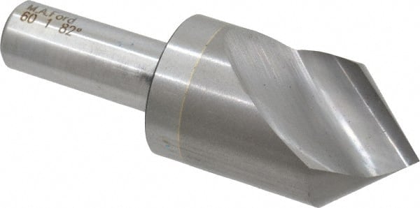 M.A. Ford - 1" Head Diam, 1/2" Shank Diam, 1 Flute 82° Solid Carbide Countersink - Americas Industrial Supply