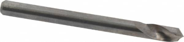 M.A. Ford - 1/8" Head Diam, 1/8" Shank Diam, 1 Flute 100° Solid Carbide Countersink - Bright Finish, 1-1/2" OAL, 0.03" Nose Diam, Single End, Straight Shank, Right Hand Cut - Americas Industrial Supply