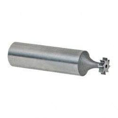 Keo - 5/16" Diam x 3/32" Face Width, High Speed Steel, 8 Teeth, Shank Connection Woodruff Keyseat Cutter - Uncoated, 2-3/32" OAL x 1/2" Shank, Straight Teeth, ANSI 302-1/2, Old Standard 207 - Americas Industrial Supply