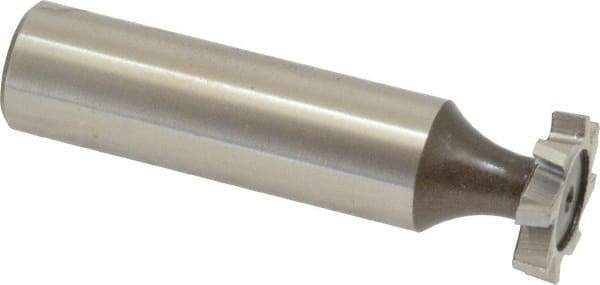 Keo - 3/8" Diam x 3/32" Face Width, High Speed Steel, 8 Teeth, Shank Connection Woodruff Keyseat Cutter - Uncoated, 2-3/32" OAL x 1/2" Shank, Straight Teeth, ANSI 303, Old Standard 212 - Americas Industrial Supply