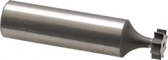 Keo - 3/8" Diam x 1/8" Face Width, High Speed Steel, 8 Teeth, Shank Connection Woodruff Keyseat Cutter - Uncoated, 2-1/8" OAL x 1/2" Shank, Straight Teeth, ANSI 403, Old Standard 213 - Americas Industrial Supply