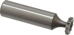 Keo - 1/2" Diam x 3/32" Face Width, High Speed Steel, 10 Teeth, Shank Connection Woodruff Keyseat Cutter - Uncoated, 2-3/32" OAL x 1/2" Shank, Straight Teeth, ANSI 304, Old Standard 2 - Americas Industrial Supply