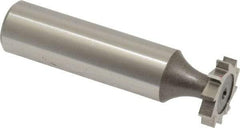 Keo - 5/8" Diam x 1/8" Face Width, High Speed Steel, 10 Teeth, Shank Connection Woodruff Keyseat Cutter - Uncoated, 2-1/8" OAL x 1/2" Shank, Straight Teeth, ANSI 405, Old Standard 5 - Americas Industrial Supply