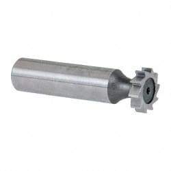 Keo - 5/8" Diam x 5/32" Face Width, High Speed Steel, 10 Teeth, Shank Connection Woodruff Keyseat Cutter - Uncoated, 2-5/32" OAL x 1/2" Shank, Straight Teeth, ANSI 505, Old Standard 6 - Americas Industrial Supply