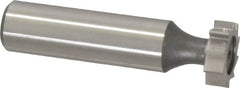 Keo - 5/8" Diam x 3/16" Face Width, High Speed Steel, 10 Teeth, Shank Connection Woodruff Keyseat Cutter - Uncoated, 2-3/16" OAL x 1/2" Shank, Straight Teeth, ANSI 605, Old Standard 61 - Americas Industrial Supply