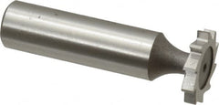 Keo - 3/4" Diam x 1/8" Face Width, High Speed Steel, 10 Teeth, Shank Connection Woodruff Keyseat Cutter - Uncoated, 2-1/8" OAL x 1/2" Shank, Straight Teeth, ANSI 406, Old Standard 7 - Americas Industrial Supply