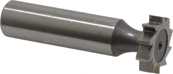 Keo - 3/4" Diam x 3/16" Face Width, High Speed Steel, 10 Teeth, Shank Connection Woodruff Keyseat Cutter - Uncoated, 2-3/16" OAL x 1/2" Shank, Straight Teeth, ANSI 606, Old Standard 9 - Americas Industrial Supply