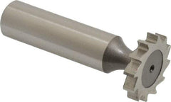Keo - 7/8" Diam x 5/32" Face Width, High Speed Steel, 12 Teeth, Shank Connection Woodruff Keyseat Cutter - Uncoated, 2-5/32" OAL x 1/2" Shank, Straight Teeth, ANSI 507, Old Standard 10 - Americas Industrial Supply
