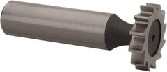 Keo - 7/8" Diam x 3/16" Face Width, High Speed Steel, 12 Teeth, Shank Connection Woodruff Keyseat Cutter - Uncoated, 2-3/16" OAL x 1/2" Shank, Straight Teeth, ANSI 607, Old Standard 11 - Americas Industrial Supply