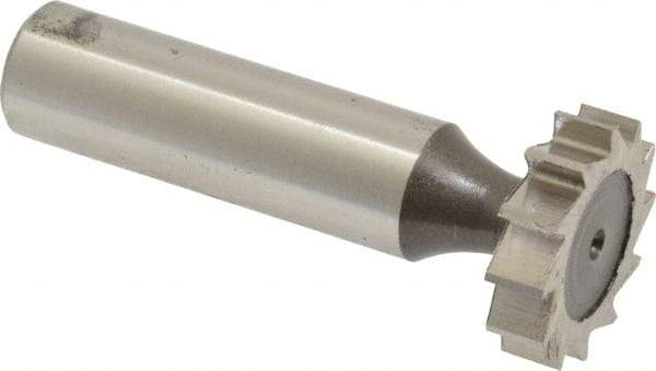Keo - 7/8" Diam x 7/32" Face Width, High Speed Steel, 12 Teeth, Shank Connection Woodruff Keyseat Cutter - Uncoated, 2-7/32" OAL x 1/2" Shank, Straight Teeth, ANSI 707, Old Standard 12 - Americas Industrial Supply