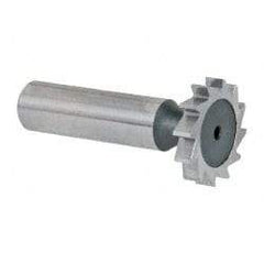 Keo - 1" Diam x 3/16" Face Width, High Speed Steel, 12 Teeth, Shank Connection Woodruff Keyseat Cutter - Uncoated, 2-3/16" OAL x 1/2" Shank, Straight Teeth, ANSI 608, Old Standard 13 - Americas Industrial Supply