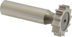 Keo - 1" Diam x 1/4" Face Width, High Speed Steel, 12 Teeth, Shank Connection Woodruff Keyseat Cutter - Uncoated, 2-1/4" OAL x 1/2" Shank, Straight Teeth, ANSI 808, Old Standard 15 - Americas Industrial Supply