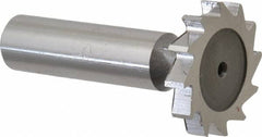Keo - 1-1/8" Diam x 3/16" Face Width, High Speed Steel, 12 Teeth, Shank Connection Woodruff Keyseat Cutter - Uncoated, 2-3/16" OAL x 1/2" Shank, Straight Teeth, ANSI 609, Old Standard 16 - Americas Industrial Supply