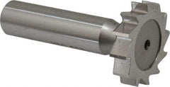 Keo - 1-1/8" Diam x 1/4" Face Width, High Speed Steel, 12 Teeth, Shank Connection Woodruff Keyseat Cutter - Uncoated, 2-1/4" OAL x 1/2" Shank, Straight Teeth, ANSI 809, Old Standard 18 - Americas Industrial Supply