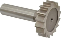Keo - 1-1/2" Diam x 3/8" Face Width, High Speed Steel, 16 Teeth, Shank Connection Woodruff Keyseat Cutter - Uncoated, 2-3/8" OAL x 1/2" Shank, Straight Teeth, ANSI 1212, Old Standard G - Americas Industrial Supply