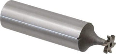 Keo - 5/16" Diam x 1/16" Face Width, High Speed Steel, 6 Teeth, Shank Connection Woodruff Keyseat Cutter - Uncoated, 2-1/16" OAL x 1/2" Shank, Staggered Teeth, ANSI 202-1/2, Old Standard 206 - Americas Industrial Supply