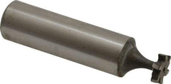 Keo - 3/8" Diam x 3/32" Face Width, High Speed Steel, 6 Teeth, Shank Connection Woodruff Keyseat Cutter - Uncoated, 2-3/32" OAL x 1/2" Shank, Staggered Teeth, ANSI 303, Old Standard 212 - Americas Industrial Supply