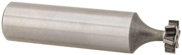 Keo - 3/8" Diam x 1/8" Face Width, High Speed Steel, 6 Teeth, Shank Connection Woodruff Keyseat Cutter - Uncoated, 2-1/8" OAL x 1/2" Shank, Staggered Teeth, ANSI 403, Old Standard 213 - Americas Industrial Supply