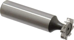 Keo - 5/8" Diam x 3/32" Face Width, High Speed Steel, 8 Teeth, Shank Connection Woodruff Keyseat Cutter - Uncoated, 2-3/32" OAL x 1/2" Shank, Staggered Teeth, ANSI 305, Old Standard 4 - Americas Industrial Supply