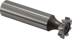 Keo - 5/8" Diam x 1/8" Face Width, High Speed Steel, 8 Teeth, Shank Connection Woodruff Keyseat Cutter - Uncoated, 2-1/8" OAL x 1/2" Shank, Staggered Teeth, ANSI 405, Old Standard 5 - Americas Industrial Supply