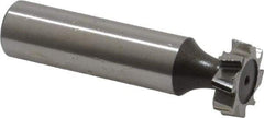 Keo - 5/8" Diam x 3/16" Face Width, High Speed Steel, 8 Teeth, Shank Connection Woodruff Keyseat Cutter - Uncoated, 2-3/16" OAL x 1/2" Shank, Staggered Teeth, ANSI 605, Old Standard 61 - Americas Industrial Supply