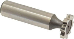 Keo - 3/4" Diam x 1/8" Face Width, High Speed Steel, 8 Teeth, Shank Connection Woodruff Keyseat Cutter - Uncoated, 2-1/8" OAL x 1/2" Shank, Staggered Teeth, ANSI 406, Old Standard 7 - Americas Industrial Supply