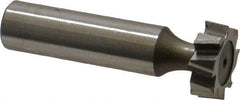 Keo - 3/4" Diam x 1/4" Face Width, High Speed Steel, 8 Teeth, Shank Connection Woodruff Keyseat Cutter - Uncoated, 2-1/4" OAL x 1/2" Shank, Staggered Teeth, ANSI 806, Old Standard 91 - Americas Industrial Supply