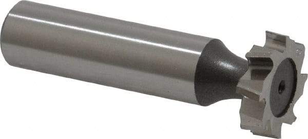 Keo - 3/4" Diam x 3/16" Face Width, High Speed Steel, 8 Teeth, Shank Connection Woodruff Keyseat Cutter - Uncoated, 2-3/16" OAL x 1/2" Shank, Staggered Teeth, ANSI 606, Old Standard 9 - Americas Industrial Supply