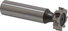 Keo - 3/4" Diam x 3/16" Face Width, High Speed Steel, 8 Teeth, Shank Connection Woodruff Keyseat Cutter - Uncoated, 2-3/16" OAL x 1/2" Shank, Staggered Teeth, ANSI 606, Old Standard 9 - Americas Industrial Supply