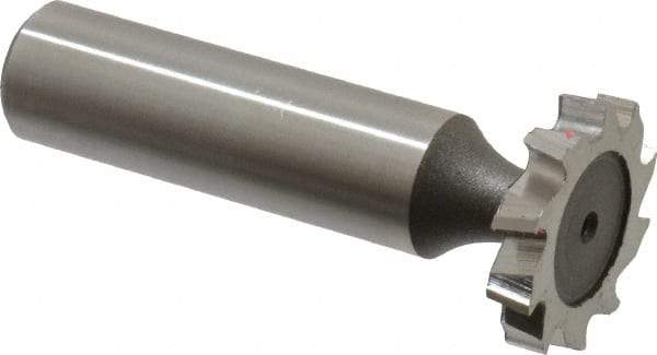 Keo - 7/8" Diam x 5/32" Face Width, High Speed Steel, 10 Teeth, Shank Connection Woodruff Keyseat Cutter - Uncoated, 2-5/32" OAL x 1/2" Shank, Staggered Teeth, ANSI 507, Old Standard 10 - Americas Industrial Supply