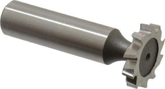 Keo - 7/8" Diam x 5/32" Face Width, High Speed Steel, 10 Teeth, Shank Connection Woodruff Keyseat Cutter - Uncoated, 2-5/32" OAL x 1/2" Shank, Staggered Teeth, ANSI 507, Old Standard 10 - Americas Industrial Supply