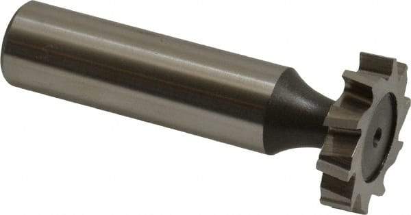 Keo - 7/8" Diam x 3/16" Face Width, High Speed Steel, 10 Teeth, Shank Connection Woodruff Keyseat Cutter - Uncoated, 2-3/16" OAL x 1/2" Shank, Staggered Teeth, ANSI 607, Old Standard 11 - Americas Industrial Supply