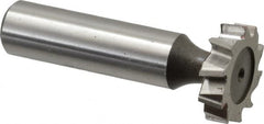 Keo - 7/8" Diam x 7/32" Face Width, High Speed Steel, 10 Teeth, Shank Connection Woodruff Keyseat Cutter - Uncoated, 2-7/32" OAL x 1/2" Shank, Staggered Teeth, ANSI 707, Old Standard 12 - Americas Industrial Supply