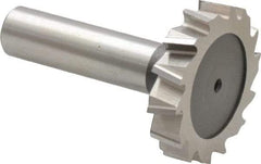 Keo - 1-1/2" Diam x 5/16" Face Width, High Speed Steel, 14 Teeth, Shank Connection Woodruff Keyseat Cutter - Uncoated, 2-5/16" OAL x 1/2" Shank, Staggered Teeth, ANSI 1012, Old Standard 25 - Americas Industrial Supply
