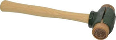 Garland - 2 Lb Head 1-1/2" Face Rawhide Split Head Hammer - 12-1/2" OAL, Wood Handle - Americas Industrial Supply