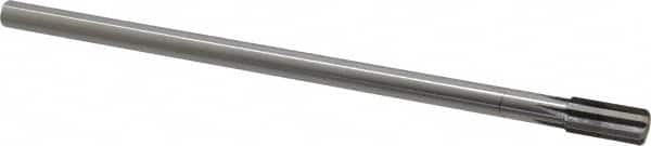 Made in USA - 3/8" Diam, 5/16" Max Diam Straight Shank, 3/4" Flute Length, Machine Expansion Reamer - Straight Flute, 7" OAL, Right Hand Cut, 6 Flutes, High Speed Steel, Bright Finish - Americas Industrial Supply